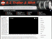 Tablet Screenshot of a1trailerandhitch.com